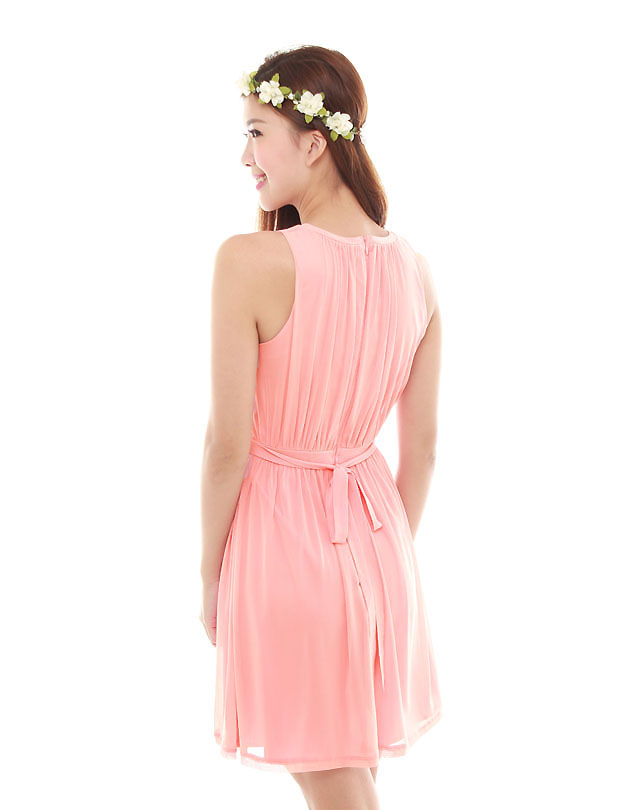 Paris Dress in Peach